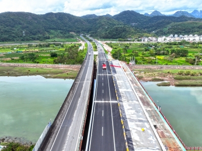 甬台温高速改扩建取得阶段性成果 乐清段土建1标右幅先行段正式通车