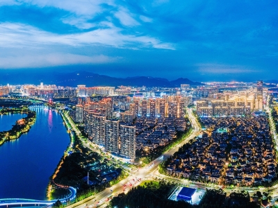 流光盈水岸 夜色醉乐清